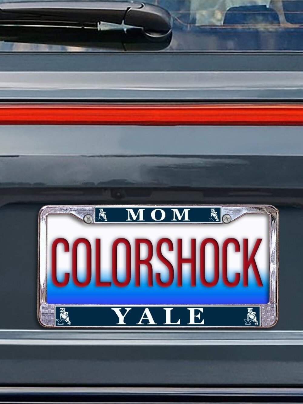 Yale MOM Metal License Plate Frame (Officially Licensed Product)